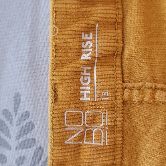 No Boundaries Pumpkin Corduroy Button-Front Mini Skirt - Picture 4 of 9